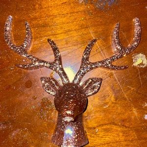 Deer head ring holder key holder or decorative piece.